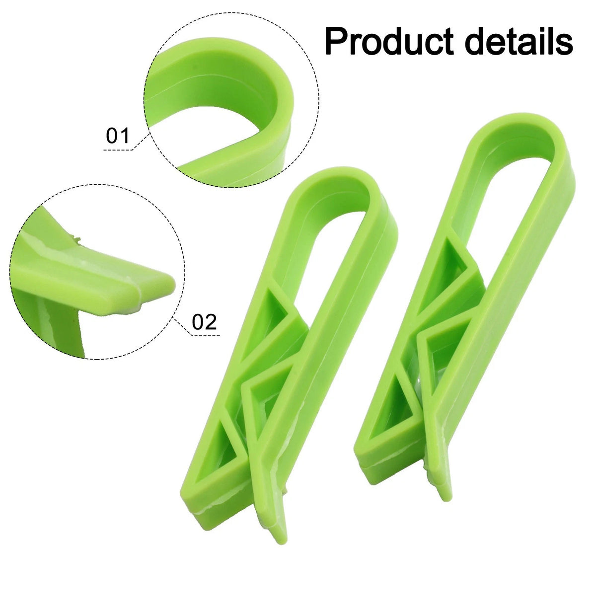 Set of 4 Garbage Bag Clips for Kitchen Trash Bin