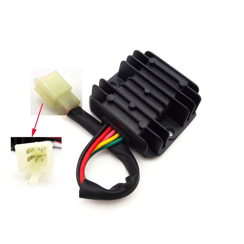 5 Wire Pins Voltage Regulator Rectifier for GY6 50cc-150cc (2000-2023)