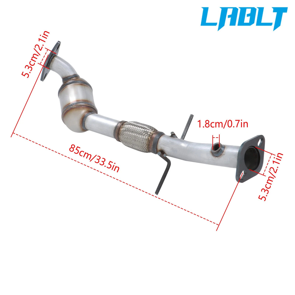 Front Catalytic Converter with Gasket for Ford Transit Connect (2010–2013)
