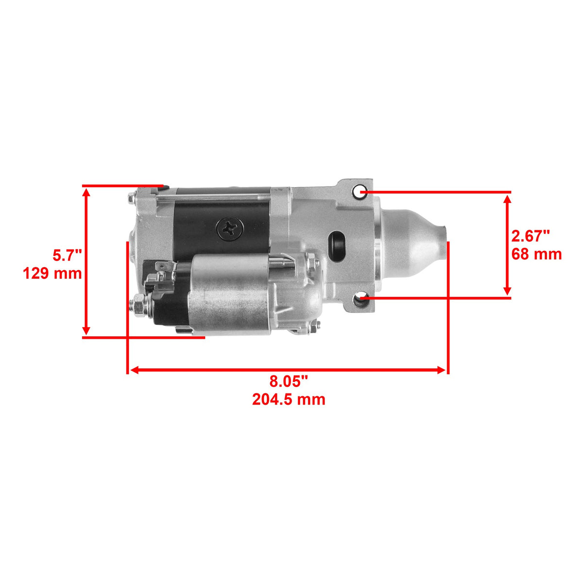 Starter Motor Replacement for John Deere 737 Mower ZTrak Kawasaki 23HP (2000–2000)