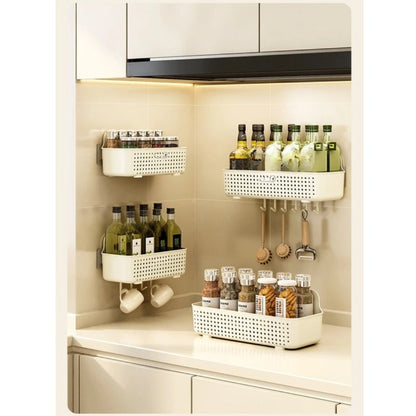 Wall Mounted Shelf for Kitchen Counter (No-Drill)
