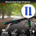 Bike Handlebar Grip Cover 110mm Soft End Grips Protector Pair for Blue