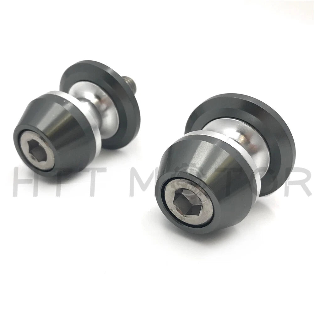 2X CNC Swingarm Spools Sliders 6MM for Universal Motorcycle