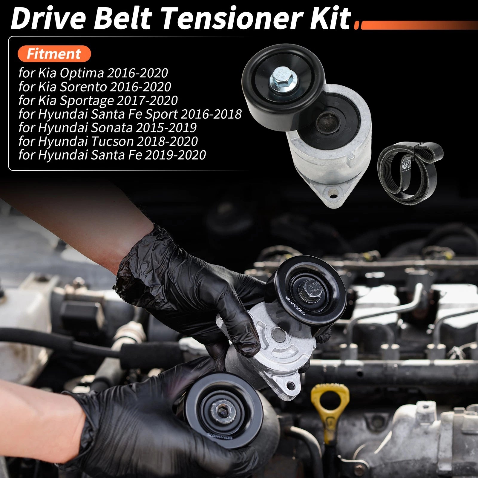 Drive Belt Tensioner Kit Replacement for Kia Optima (2016–2020) 252802GGB2