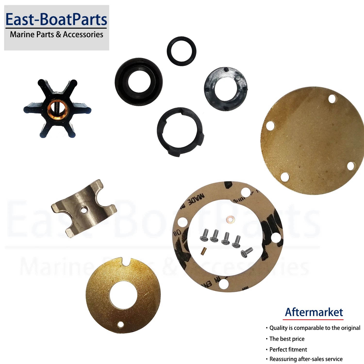 Water Pump Repair Kit for Volvo Penta MD1B MD2B AQD2B MD3B MD5 (21951368)