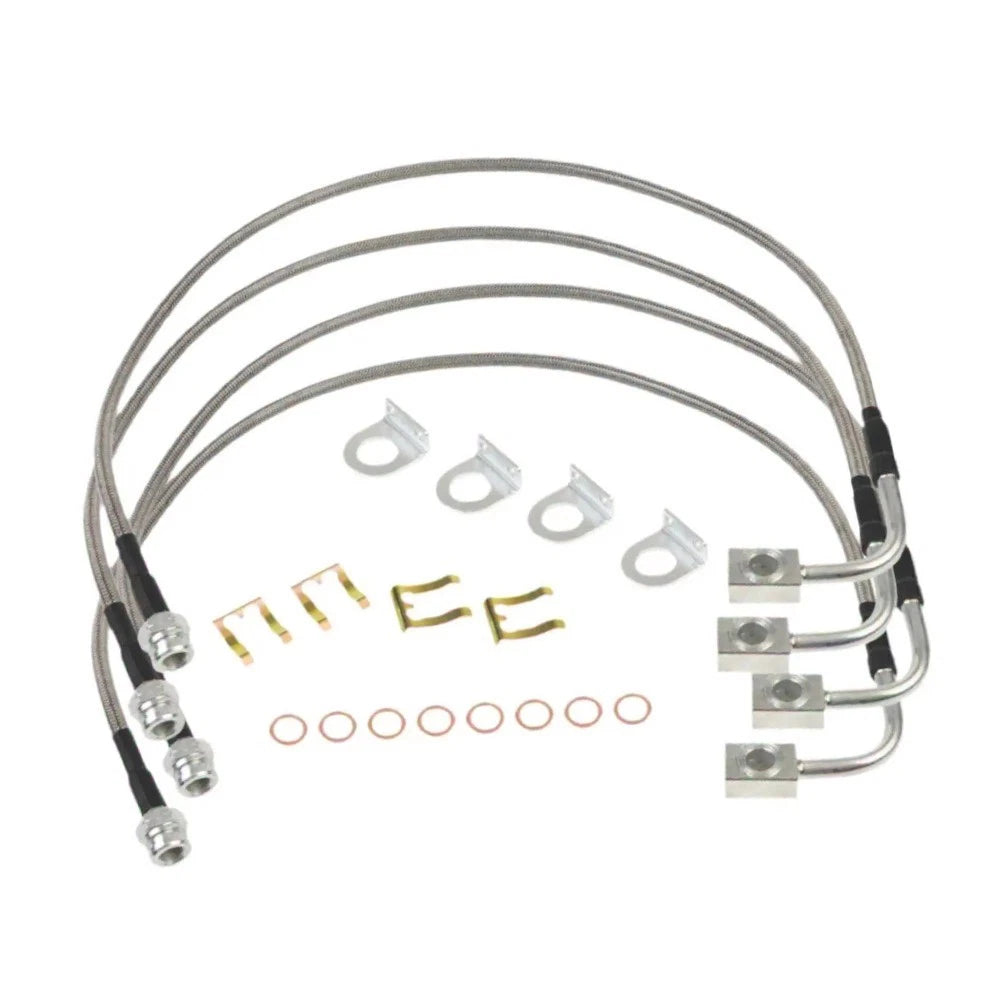 Stainless Steel Extended Brake Lines for Jeep Wrangler JK JKU (2007–2018)