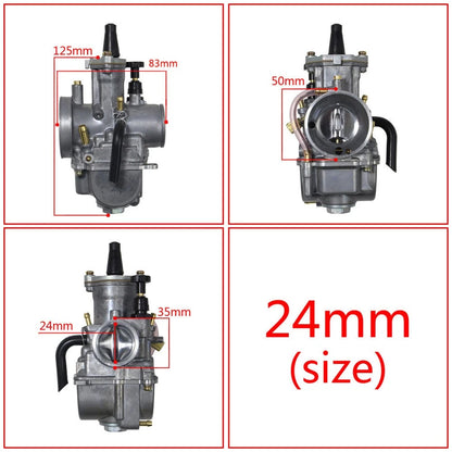 24mm Carburetor for 90cc to 125cc ATV UTV Motorcycle Bike (Universal)