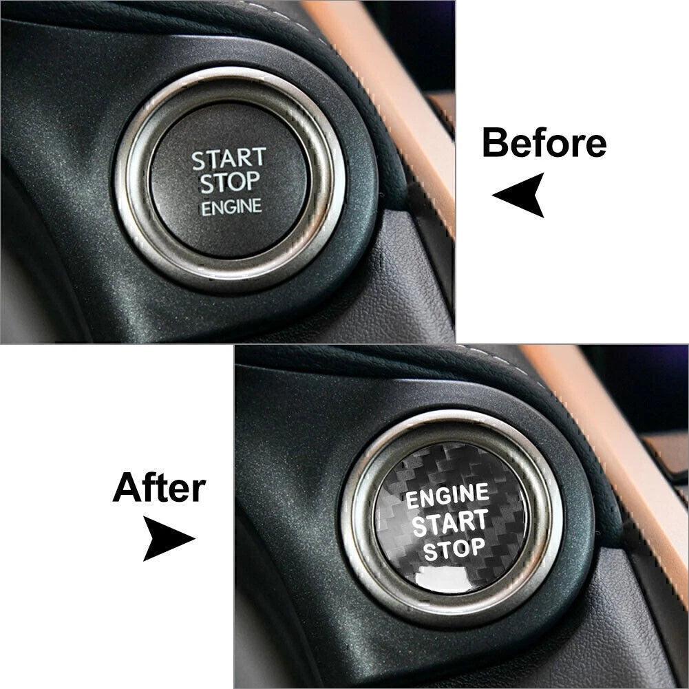 Carbon fiber Engine Start Stop Button cover For LEXUS IS ES GS NX RX LX RC