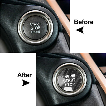 Carbon fiber Engine Start Stop Button cover For LEXUS IS ES GS NX RX LX RC