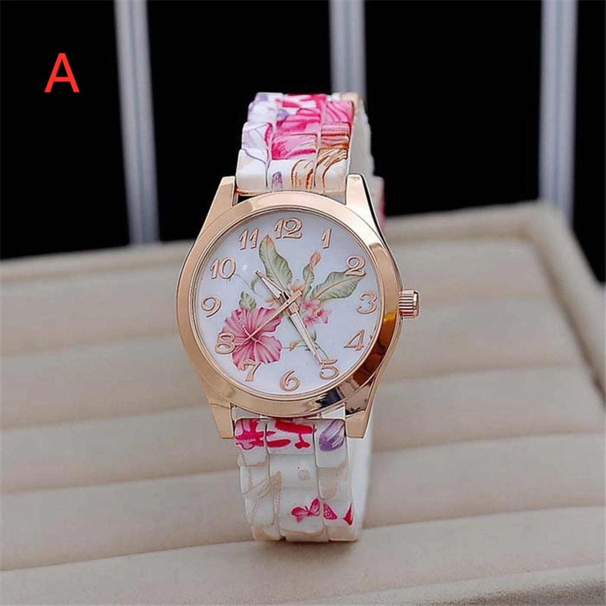 Silicone Band Watch for Quartz Analog (No specific make/model provided)