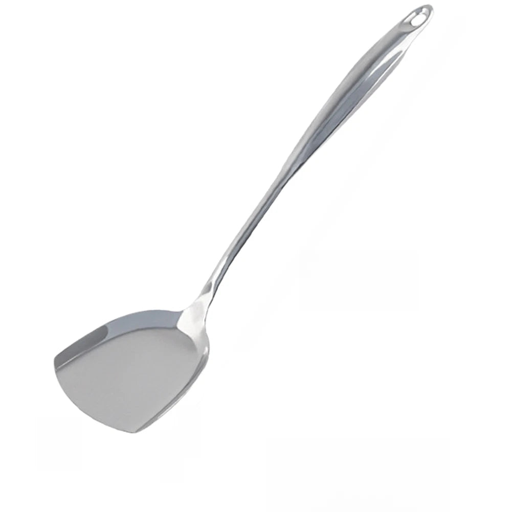 Set of 2 Stainless Steel Spoon and Spatula for Non Scratch Cookware