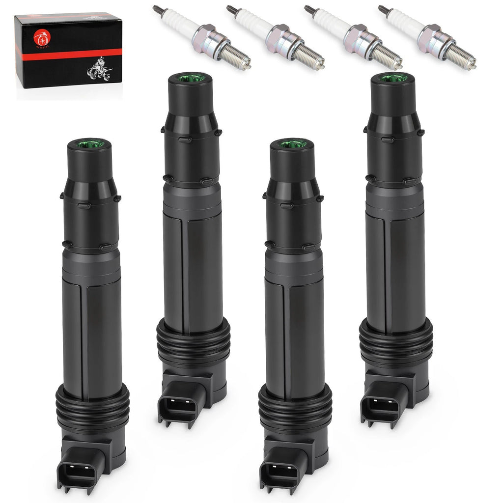 4X Ignition Coils Pack for Kawasaki Ninja ZX-6R ZX-6RR (2003–2006) 21171-1282