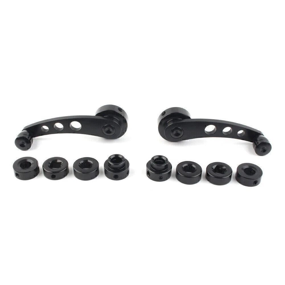 2X CNC Aluminum Alloy Window Crank Handle for Universal Vehicles