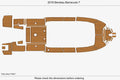 EVA Foam Teak Deck Flooring Mat for Benetau Barracuda 7 (2018)