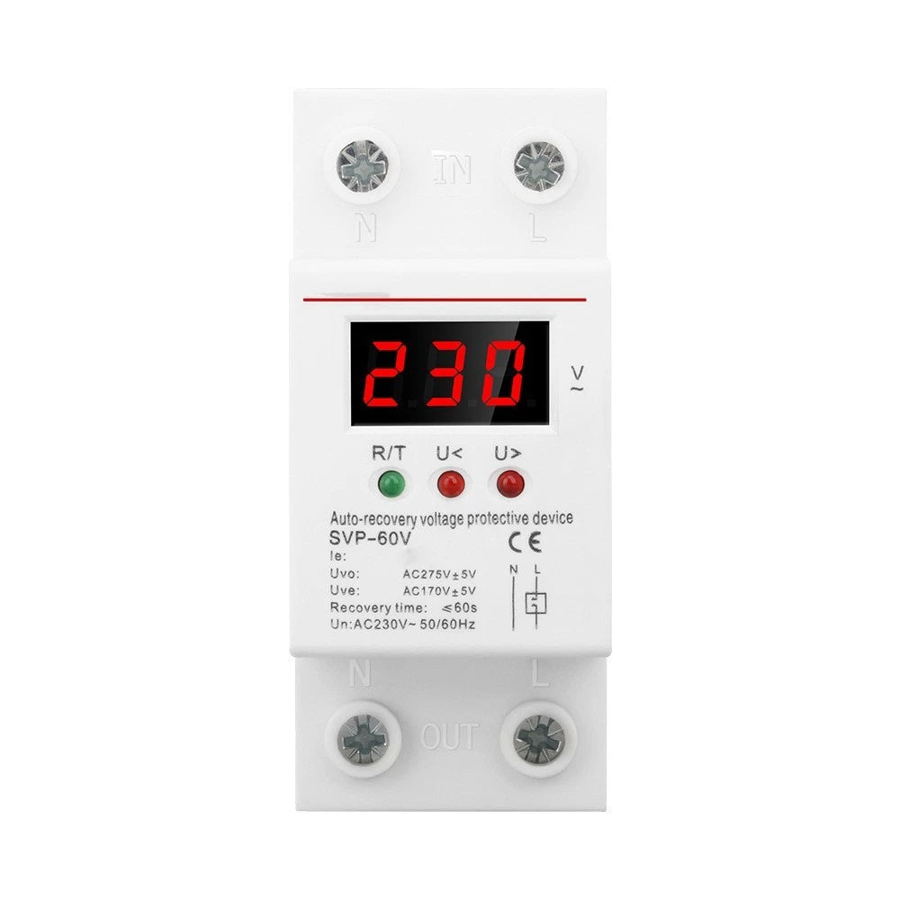 Voltage Relay Control 220V AC Circuit Breaker 40A Protector for
