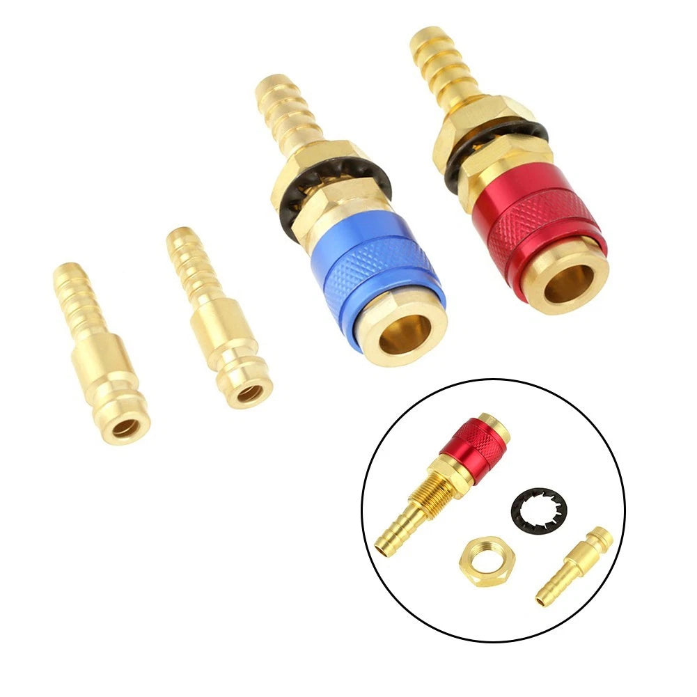 Set of 2 Quick Connectors for TIG Welder M8 Hoses