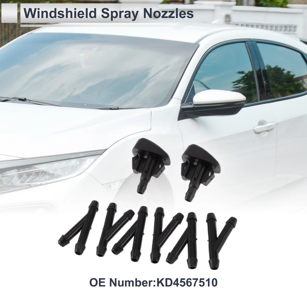 Windshield Washer Nozzle Set with 6 Hose Connectors for Mazda (2004–2021)