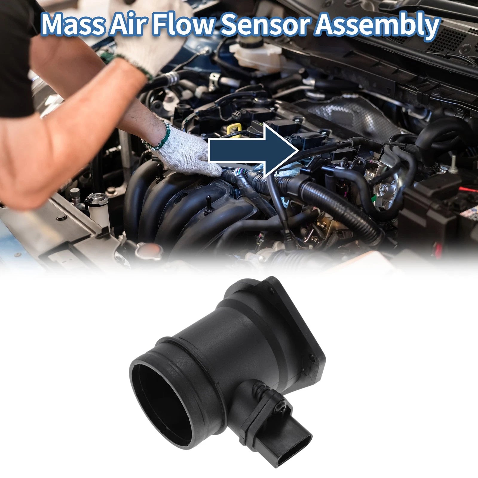 Mass Air Flow Sensor Assembly No. 06A133471X for Audi A4 (2001–2008)