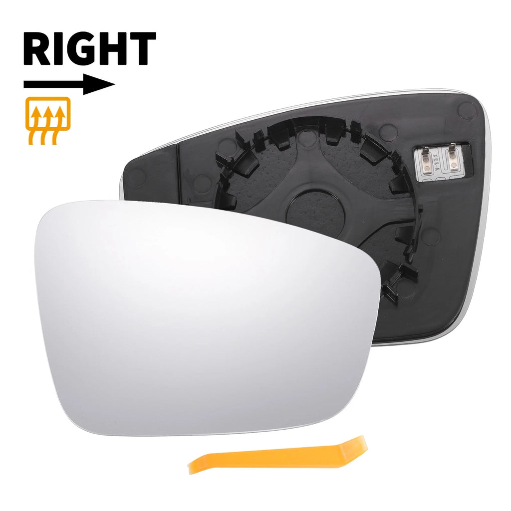 Right Side Mirror Glass with Back Heated for Volkswagen Beetle Jetta (2002–2019)
