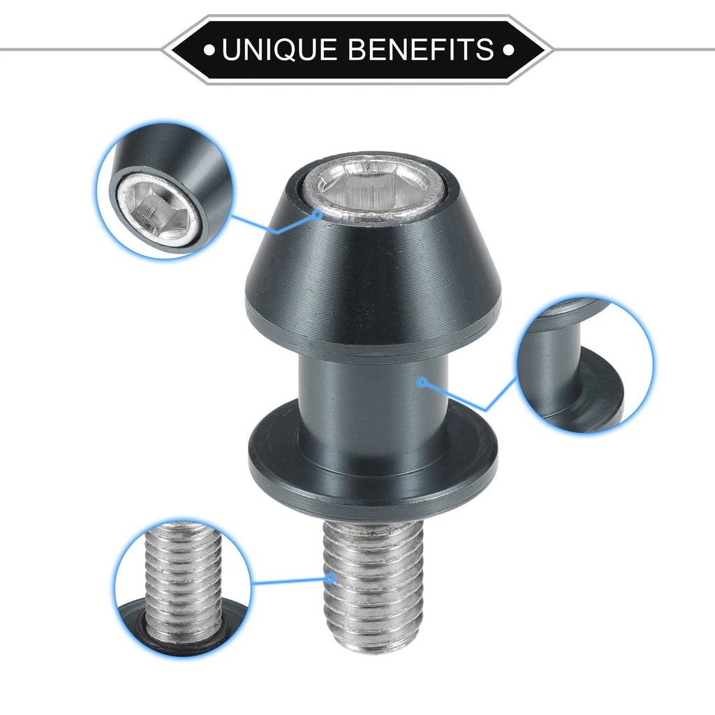 Motorbike Swingarm Spools 10mm CNC Replacement for 2010–2019 Universal Pair