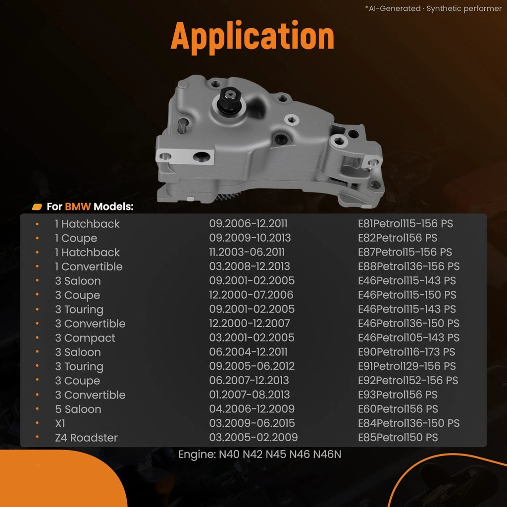 Engine Oil Pump for BMW 1 Series E81 E87 E88 (2003–2013) 11277594471