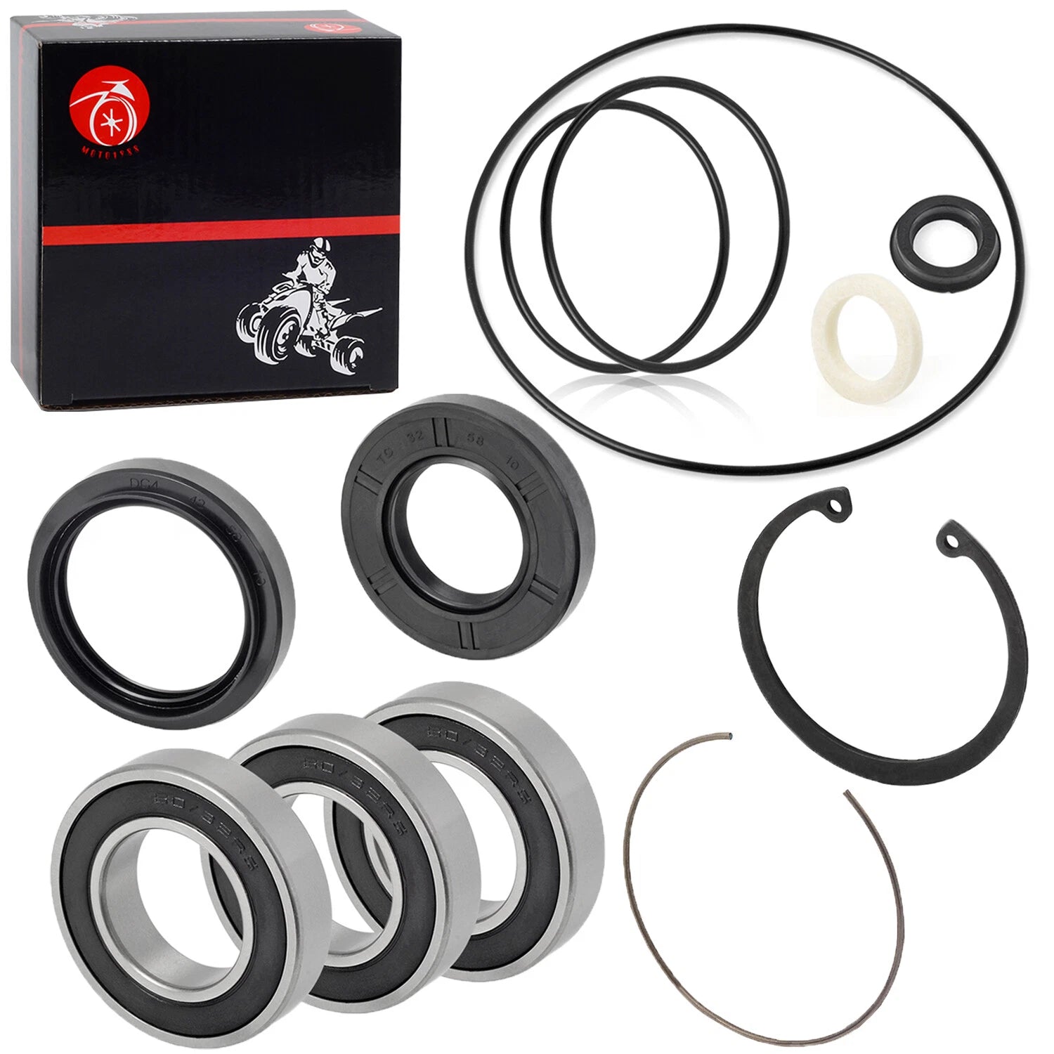 Rear Axle Wheel Bearing Seals for Honda Recon 250 TRX250TM TRX250TE (1997–2022)