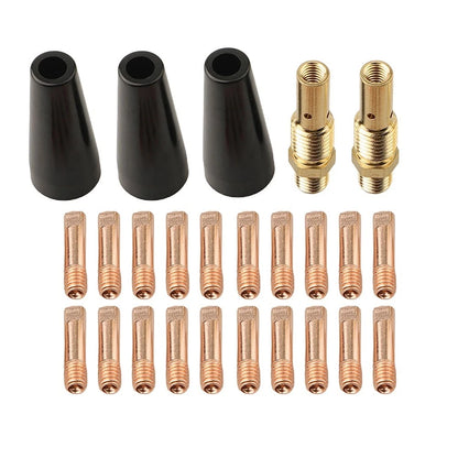 25PCS Welding Nozzle Kit for Lincoln 100L 125HD 140HD