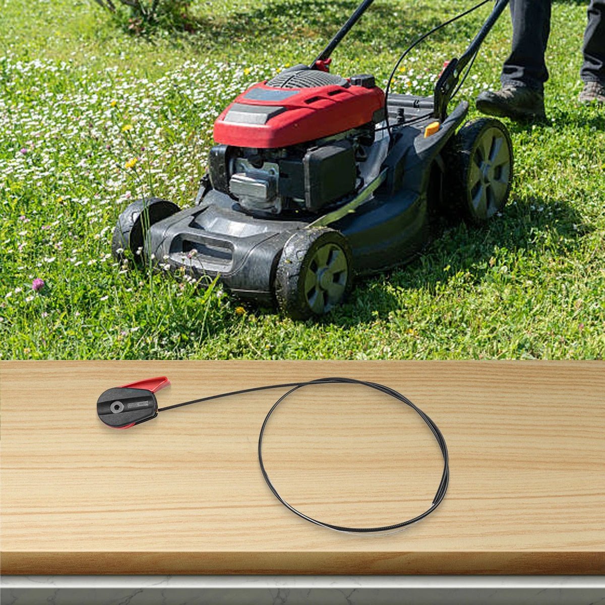 Lawn Mower Handle for Garden Tools (Reusable, Long-lasting)