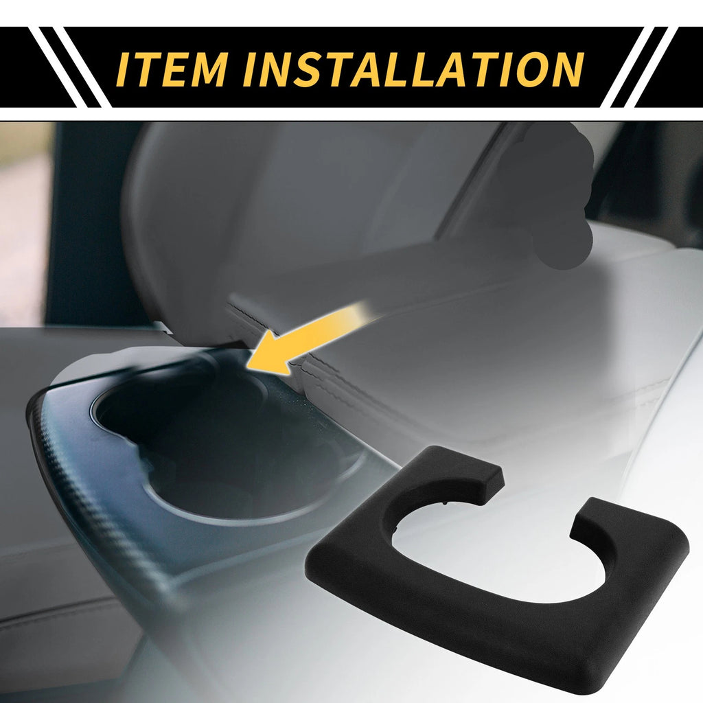 Center Console Cup Holder Pad for Ford F-150 (2004–2014) Black