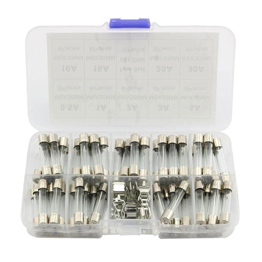 6x30mm Quick Blow Glass Tube Fuse Assorted Kit (Fast-blow)