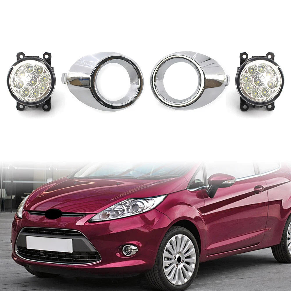 Fog Light Kit for Ford Fiesta (2008–2012) - Includes Frame Cover