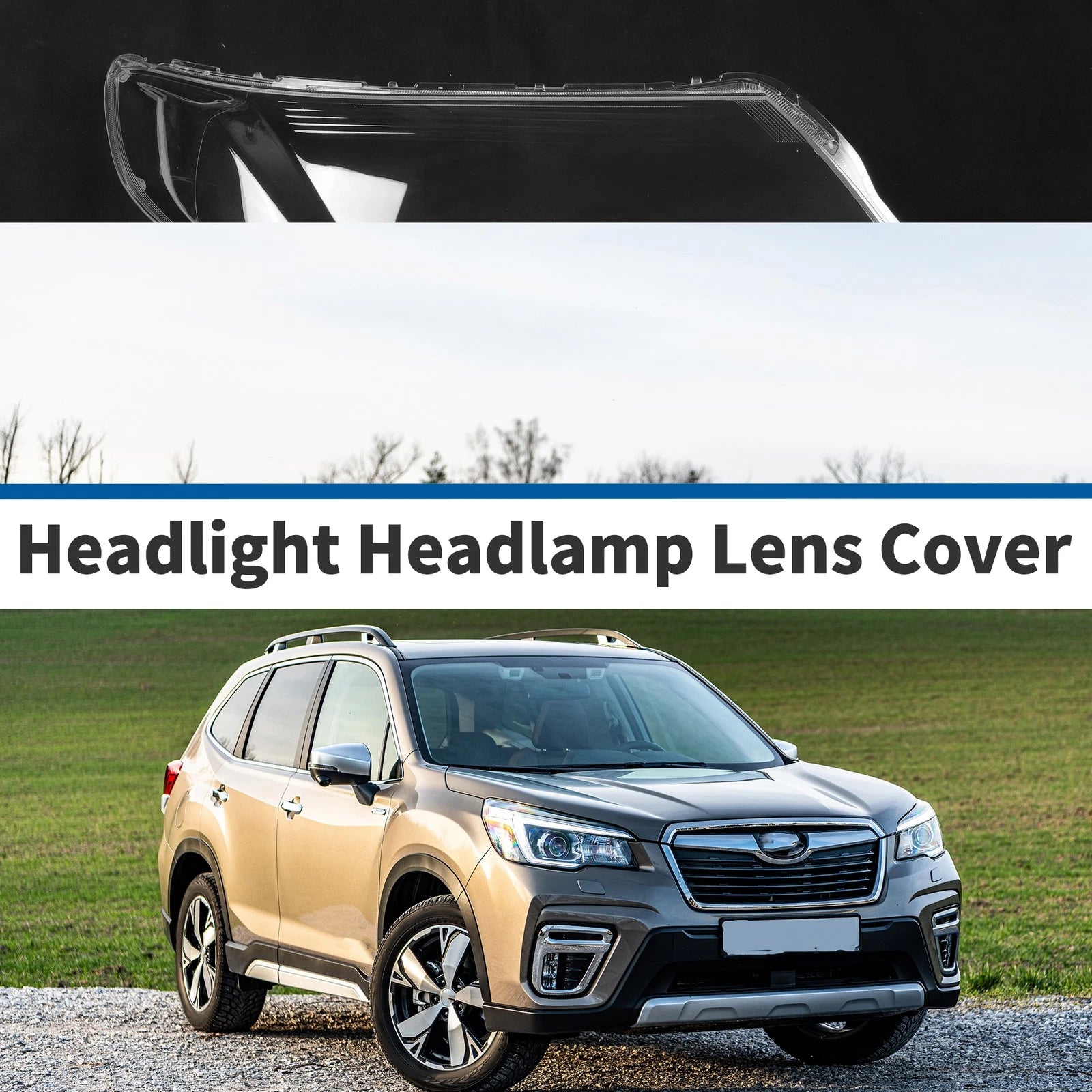 1 Pcs Front Right Headlight Lens Cover Replacement for Subaru Forester (2009–2012)