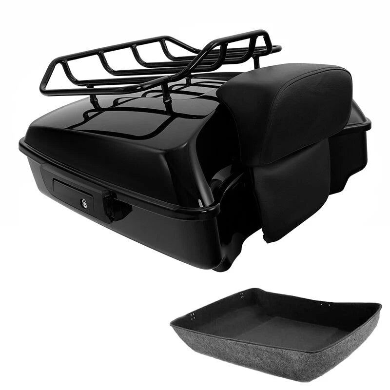 Chopped Trunk Backrest Pad for Harley Touring Road Glide (2014–2026)