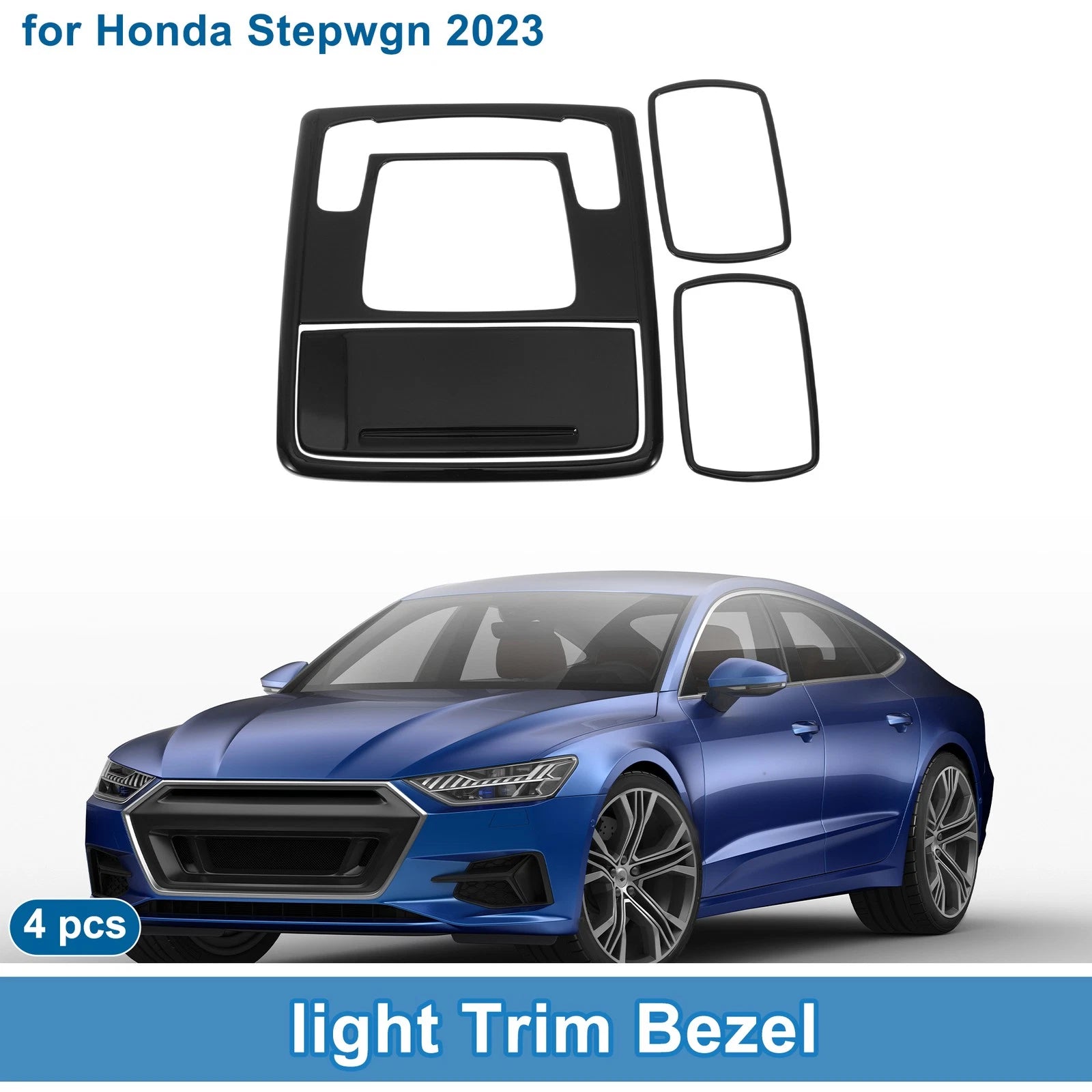 Rear Row Light Trim Bezel for Honda Stepwgn (2023–2023) Black