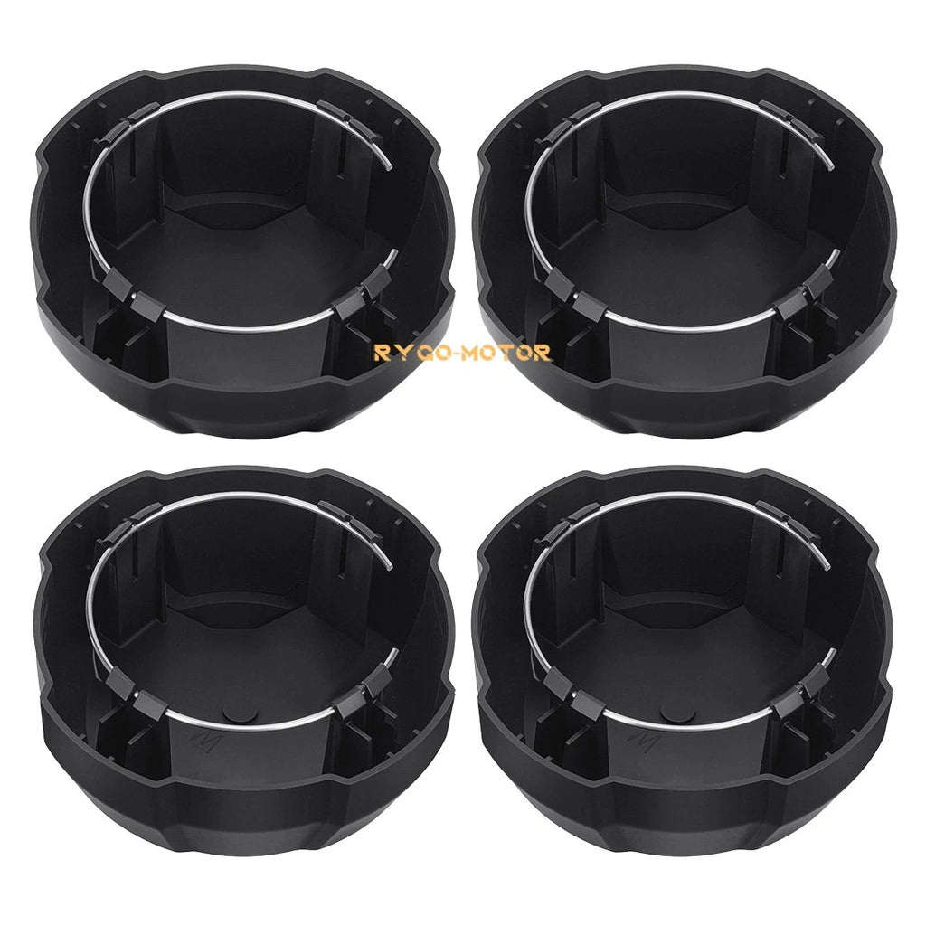 Set of 4 Matte Black Rim Caps for Polaris Ranger Crew SP 570 (2022–2025)