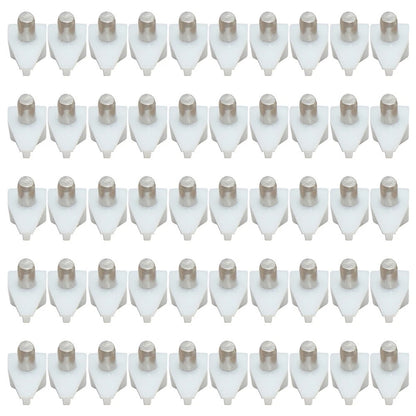 50 Pcs Shelf Studs Pegs with Metal Pin for Universal Shelving