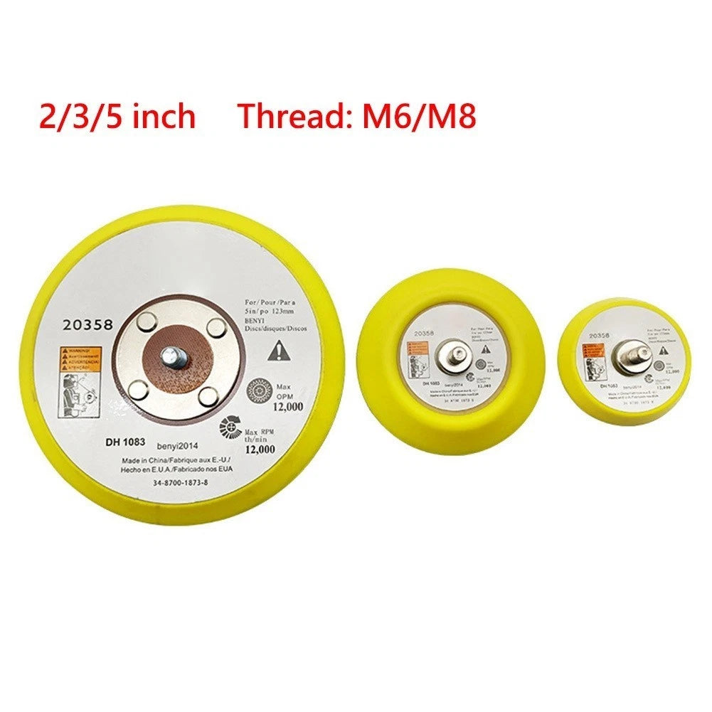Rubber Backing Pad for Pneumatic Sander (2.35 Inch Diameter)