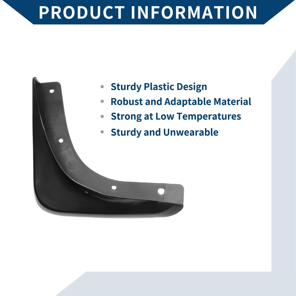 Set of 2 Mud Flaps Splash Guards for Chrysler 300C (2009–2012)
