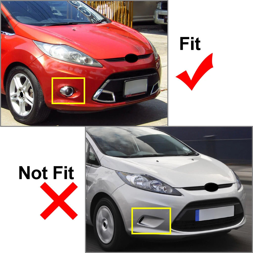 Fog Light Kit for Ford Fiesta (2008–2012) - Includes Frame Cover