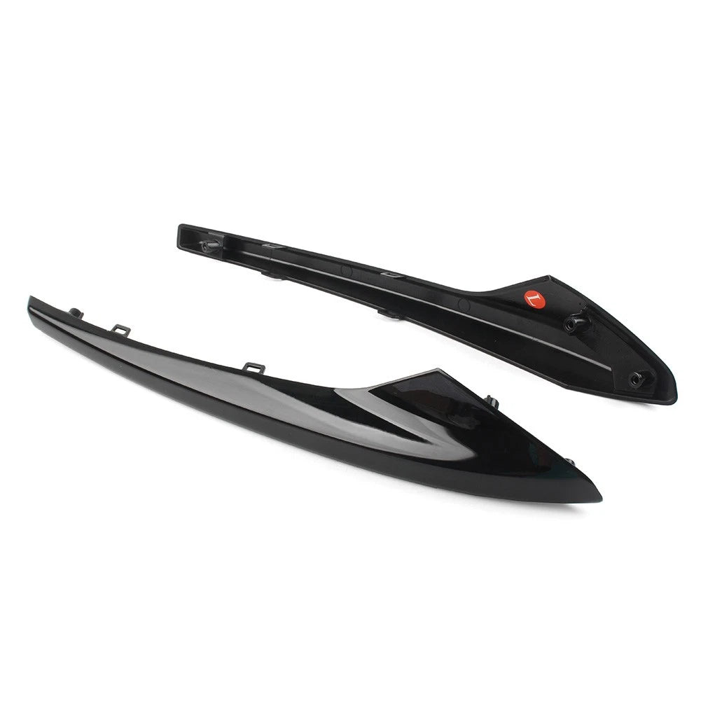 Pair Black Front Bumper Outer Grill Cover for Jaguar XE R-Sport (2015–2019)