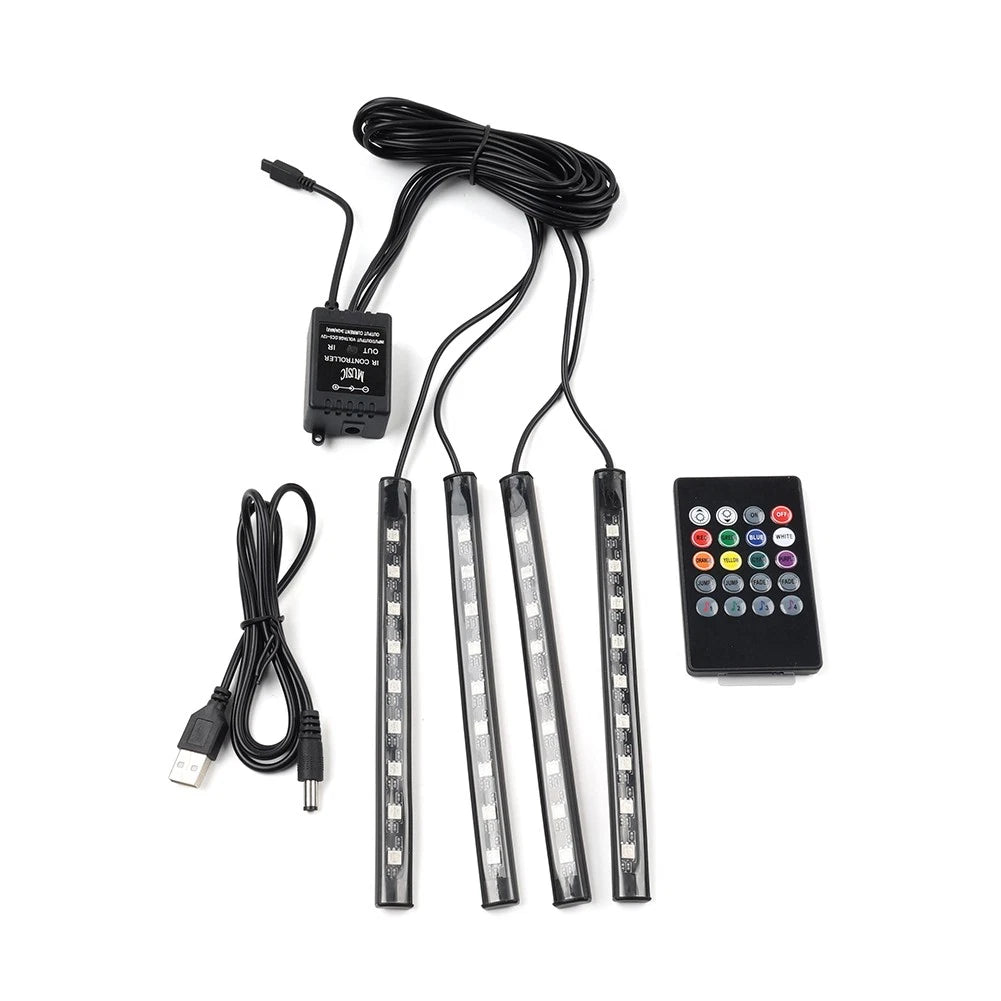 RGB Romote Control Floor Atmosphere Light Decorative Foot Lamp