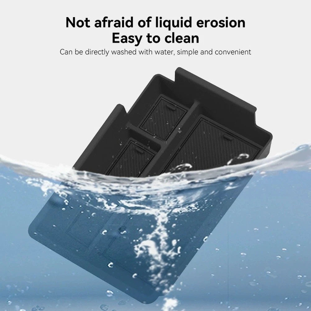 Storage Organizer for Proton X50 (2025) Armrest ABS PVC Easy Clean Black