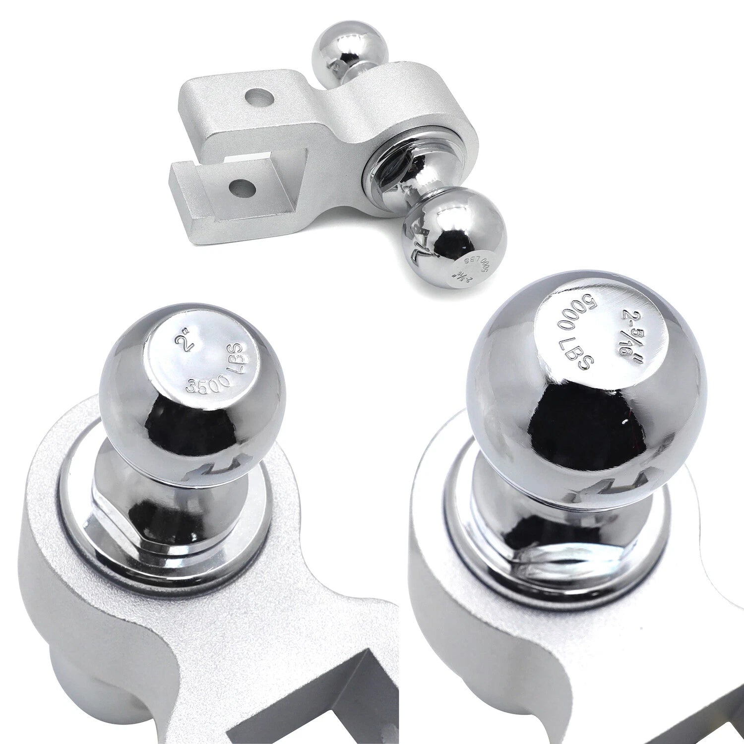2" Adjustable Trailer Receiver Hitch for Truck RV (6" Drop)