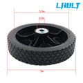 4X 7 Inch Solid Lawn Mower Wheels Kit for Cart Push Mower