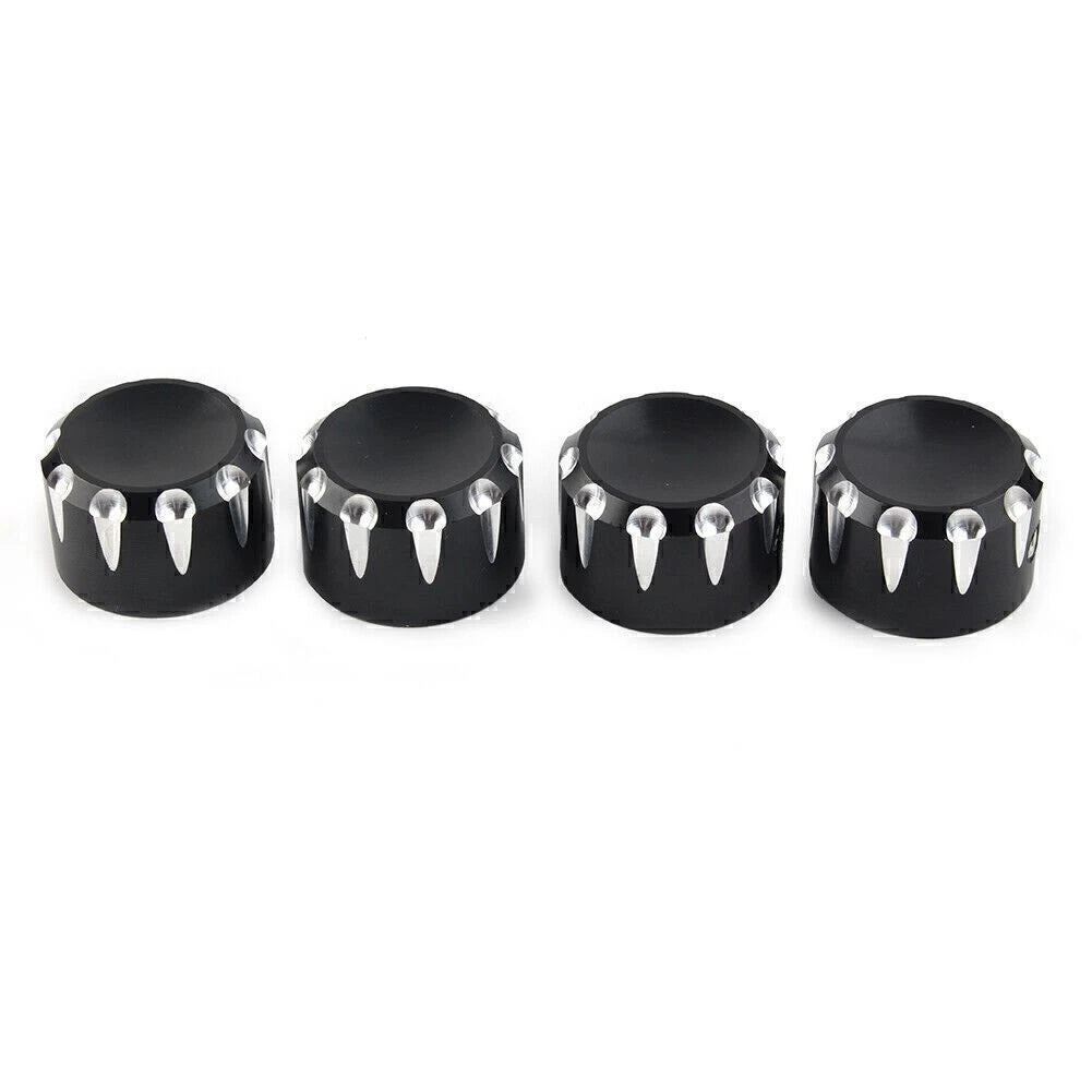 4X Black Motorcycle Engine Screw Topper Cover Head Bolt Caps for Harley XL883