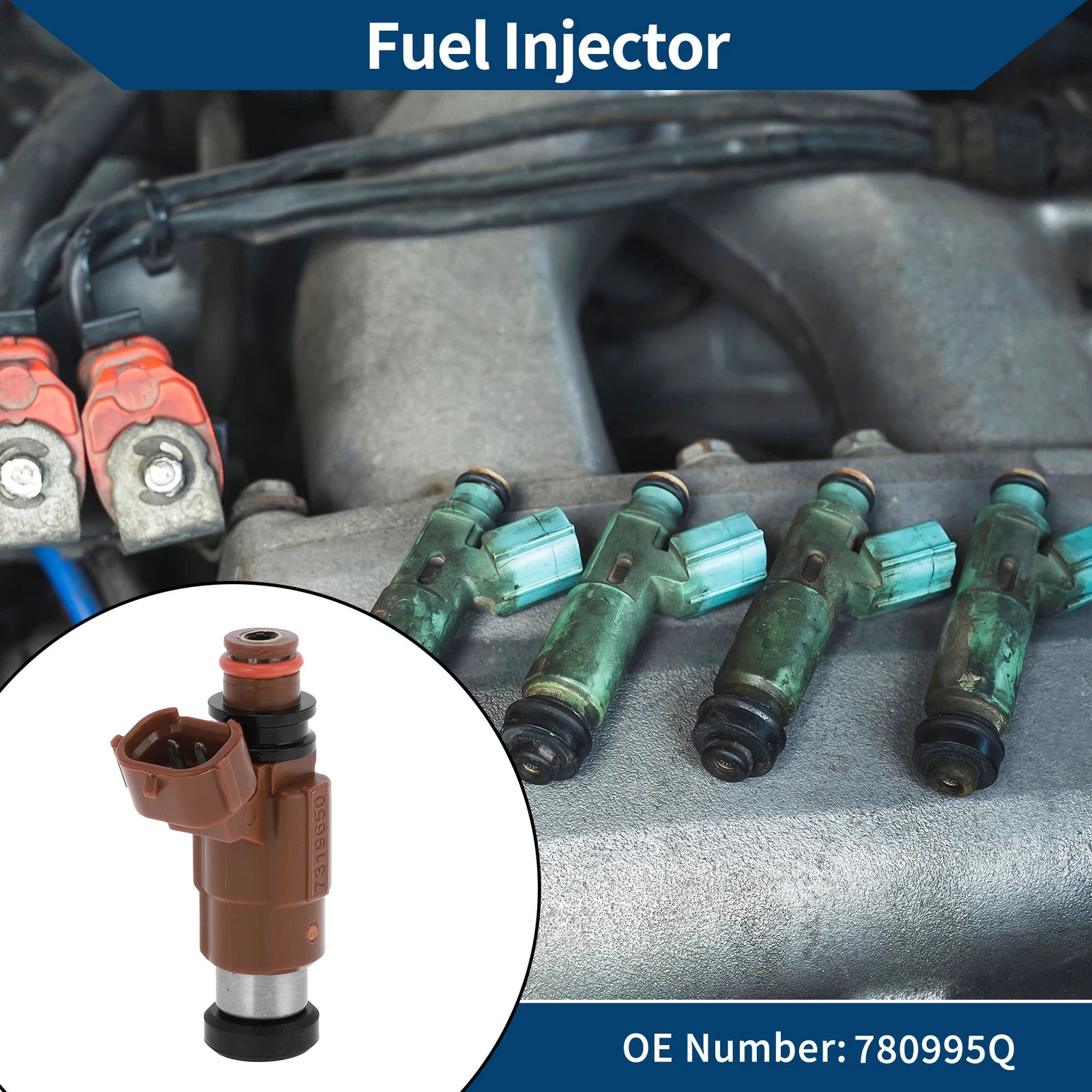 Fuel Injector Replacement for Mazda BT-50 2.2 (2007–2017) 1 Piece Brown