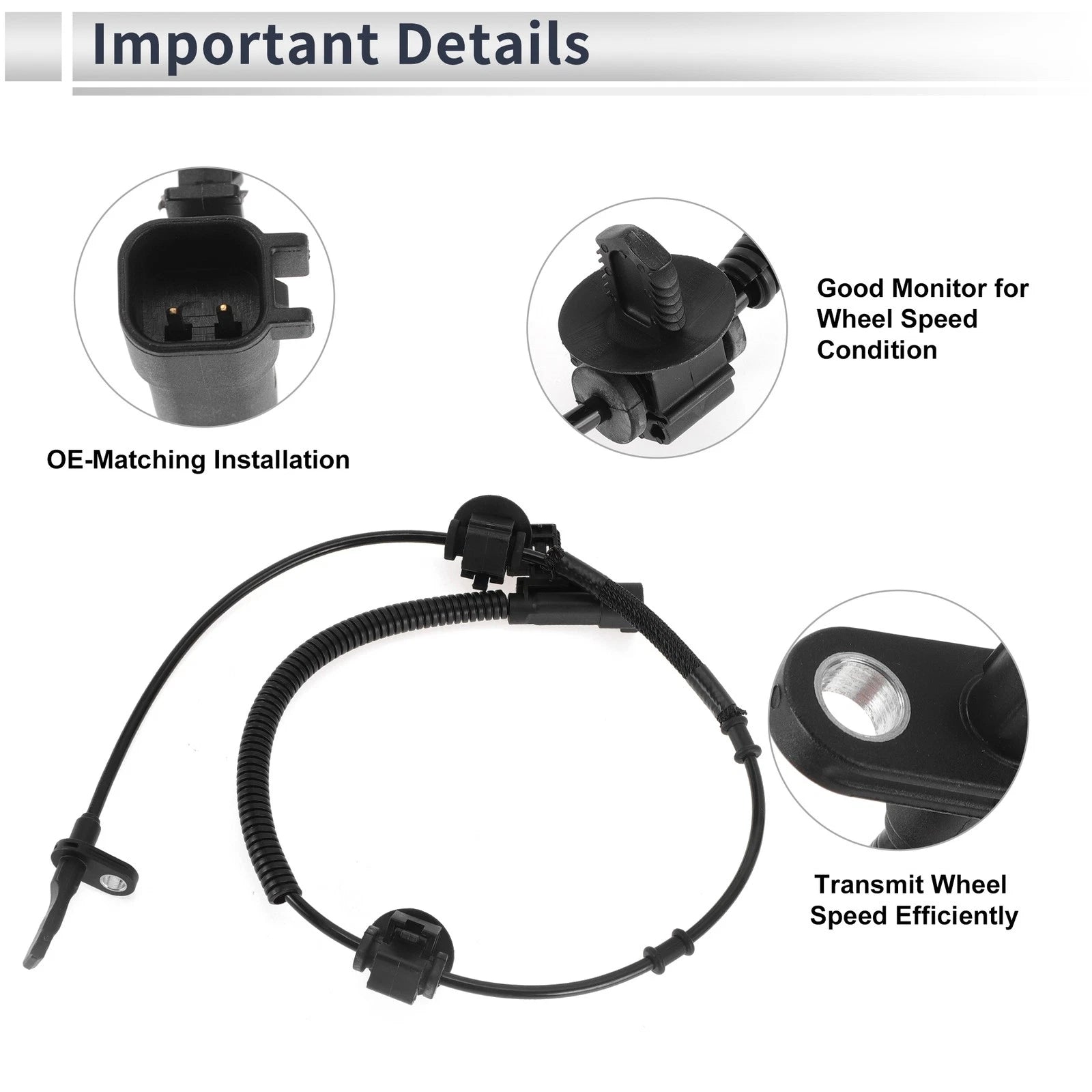 ABS Wheel Speed Sensor for Cadillac ATS (2013–2019) 1 Pcs