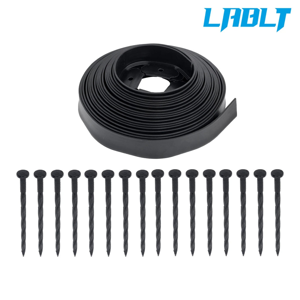 Landscape Edging Kit for Garden (40Ft, No Dig, Black)