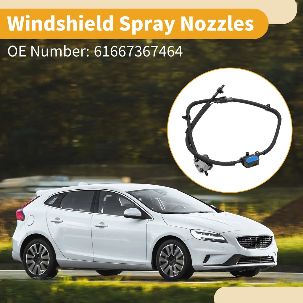 Front Windshield Washer Nozzle for BMW 430i 17-19 for BMW 435i 14-16 Black