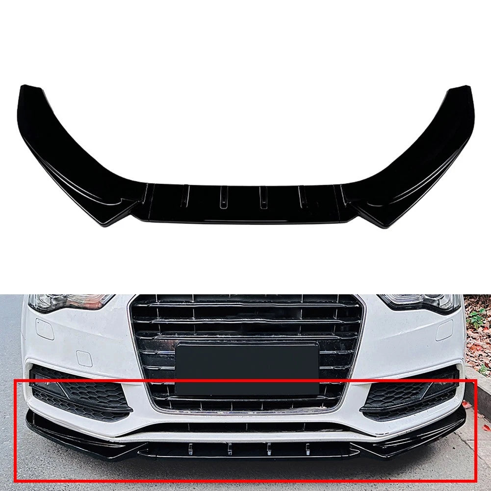 Front Spoiler Splitter Body Kit for Audi A5 S5 8T (2012–2017) Gloss Black